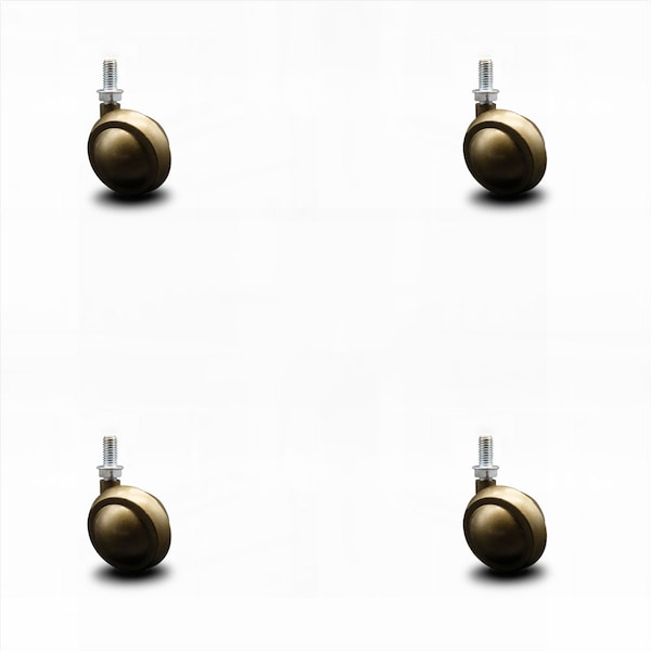 2 Inch Windsor Antique Ball Caster - 3/8 Inch Threaded Stem - SCC, 4PK